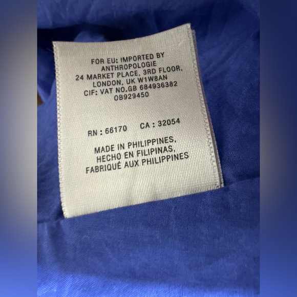 Anthropologie Maeve Blue Midi Dress - Picture 7 of 10